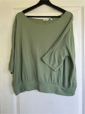 Reitmans Sage Green Relaxed Knit Scoop Neck Sweater